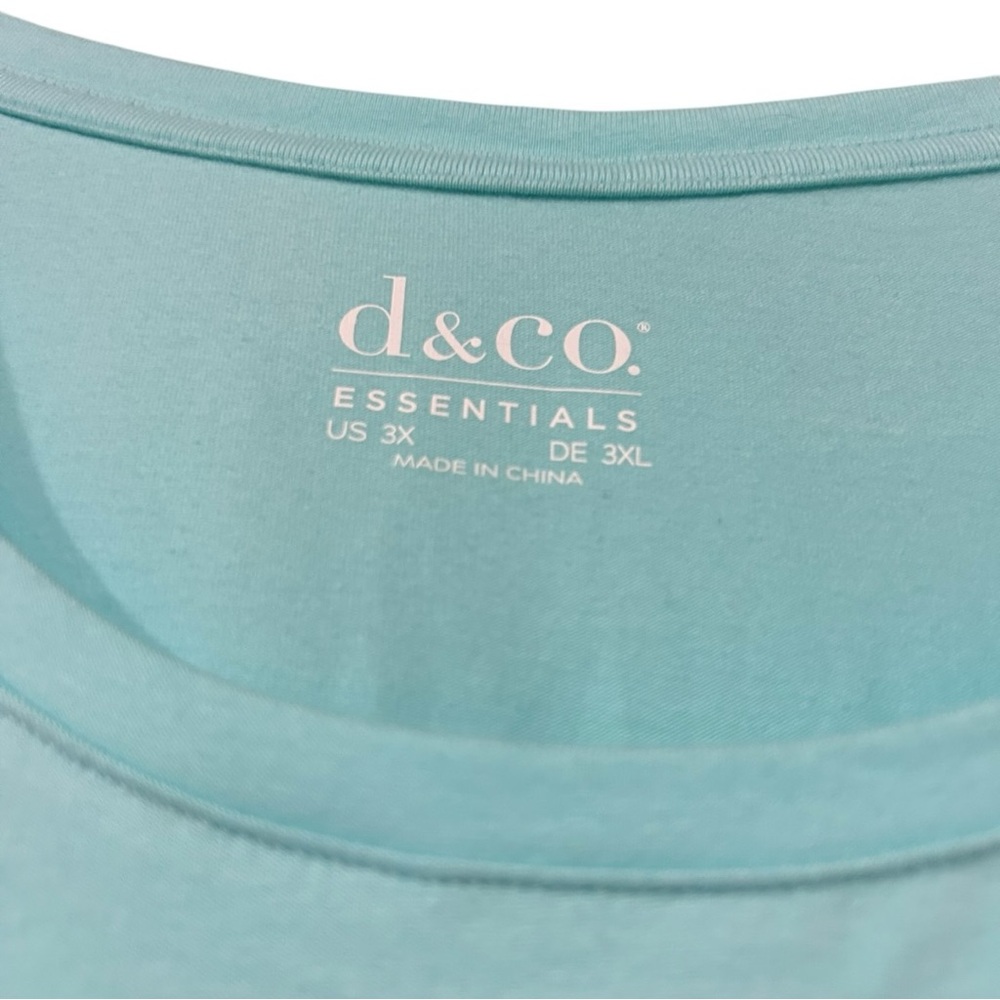 Denim&Co Aqua Scoop Neck Short Sleeve Tee - Picture 4 of 4